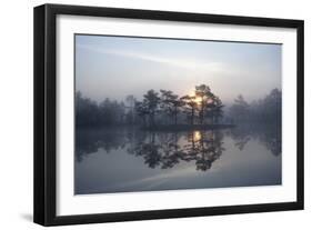 Sunrise over a Lake in Light Mist, Bergslagen, Sweden, April 2009-Cairns-Framed Photographic Print