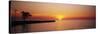 Sunrise over a Lake, Lake Michigan, Chicago, Illinois, USA-null-Stretched Canvas