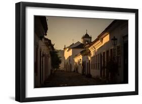 Sunrise over a Typical Street in Paraty-Alex Saberi-Framed Premium Photographic Print