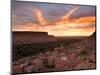 Sunrise Over a Village Near the Town of Tinerhir on the Road to the Todra Gorge, Tinerhir, Morocco-Lee Frost-Mounted Photographic Print