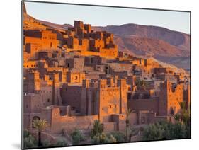 Sunrise over Ait Benhaddou, Atlas Mountains, Morocco-Doug Pearson-Mounted Photographic Print