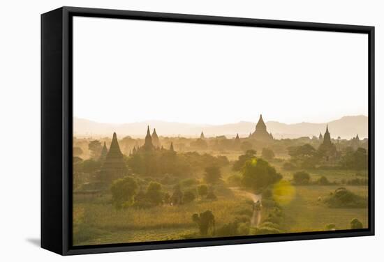 Sunrise over Ancient Temples of Bagan, Myanmar-Harry Marx-Framed Stretched Canvas