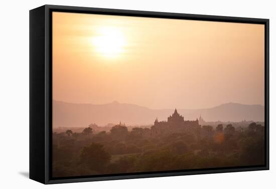 Sunrise over Ancient Temples of Bagan, Myanmar-Harry Marx-Framed Stretched Canvas