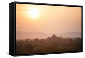 Sunrise over Ancient Temples of Bagan, Myanmar-Harry Marx-Framed Stretched Canvas