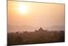 Sunrise over Ancient Temples of Bagan, Myanmar-Harry Marx-Mounted Photographic Print