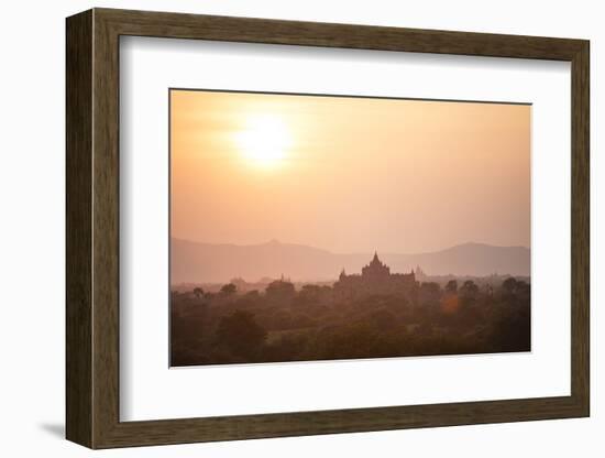 Sunrise over Ancient Temples of Bagan, Myanmar-Harry Marx-Framed Photographic Print