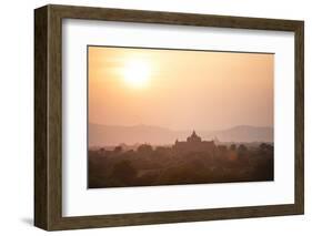 Sunrise over Ancient Temples of Bagan, Myanmar-Harry Marx-Framed Photographic Print