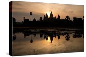 Sunrise over Angkor Wat-Ben Pipe-Stretched Canvas