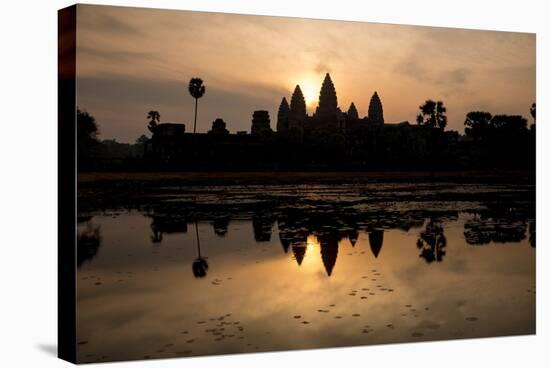 Sunrise over Angkor Wat-Ben Pipe-Stretched Canvas