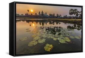 Sunrise over Angkor Wat-Michael Nolan-Framed Stretched Canvas