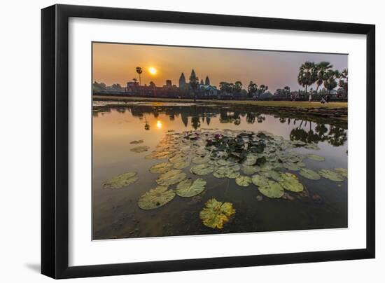 Sunrise over Angkor Wat-Michael Nolan-Framed Photographic Print