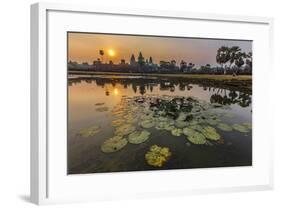 Sunrise over Angkor Wat-Michael Nolan-Framed Photographic Print