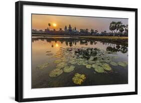 Sunrise over Angkor Wat-Michael Nolan-Framed Photographic Print