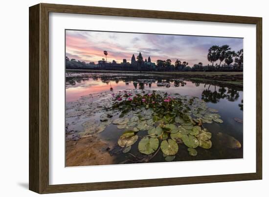 Sunrise over Angkor Wat-Michael Nolan-Framed Photographic Print