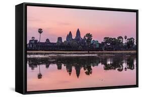 Sunrise over Angkor Wat-Michael Nolan-Framed Stretched Canvas