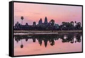 Sunrise over Angkor Wat-Michael Nolan-Framed Stretched Canvas