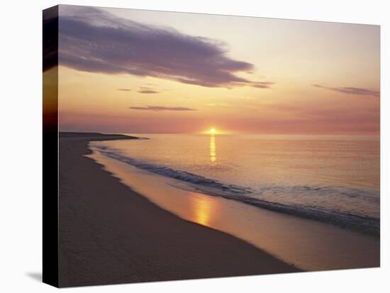 Sunrise over Atlantic, Cape Cod National Seashore, Massachusetts, USA-Charles Gurche-Stretched Canvas