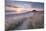 Sunrise over Bamburgh Beach and Castle from the Sand Dunes, Northumberland, England. Spring (March)-Adam Burton-Mounted Photographic Print