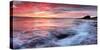 Sunrise over Bamburgh Castle on the Northumberland Coast-Robert Garrigus-Stretched Canvas