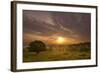 Sunrise over Beacon Hill Country Park, the National Forest, Leicestershire, UK, October-Ben Hall-Framed Photographic Print