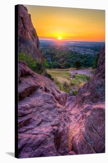 Sunrise over Boulder, Co-Dean Fikar-Stretched Canvas