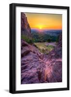 Sunrise over Boulder, Co-Dean Fikar-Framed Premium Photographic Print