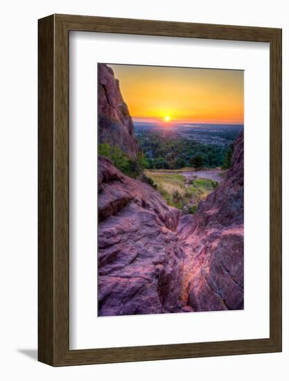 Sunrise over Boulder, Co-Dean Fikar-Framed Photographic Print