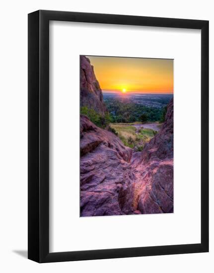 Sunrise over Boulder, Co-Dean Fikar-Framed Photographic Print