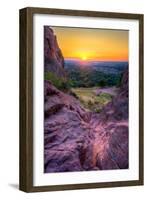 Sunrise over Boulder, Co-Dean Fikar-Framed Photographic Print