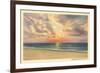 Sunrise over Cape May-null-Framed Art Print