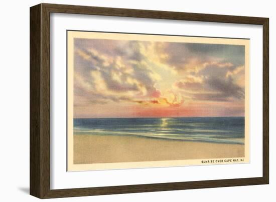 Sunrise over Cape May-null-Framed Art Print