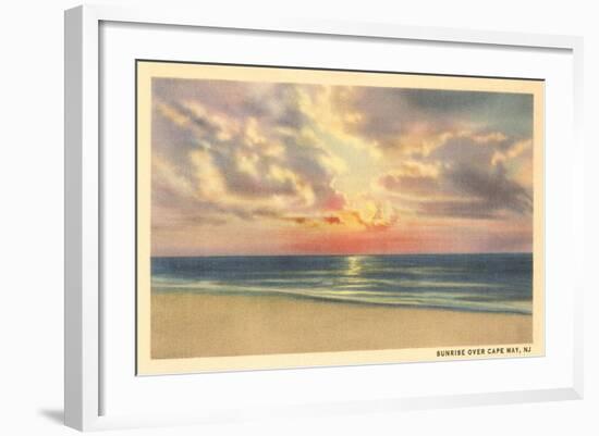 Sunrise over Cape May-null-Framed Art Print