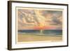 Sunrise over Cape May-null-Framed Art Print