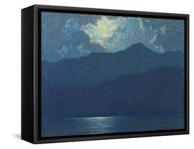 Sunrise over Catalina Island, 1920-Granville Redmond-Framed Stretched Canvas