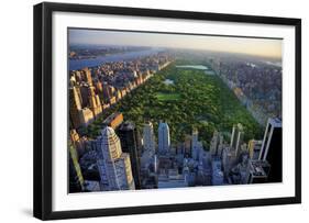 Sunrise Over Central Park-null-Framed Art Print