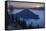 Sunrise over Crater Lake and Wizard Island-James-Framed Stretched Canvas