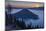 Sunrise over Crater Lake and Wizard Island-James-Mounted Photographic Print