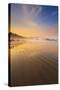 Sunrise over Crescent Beach, Oregon Coast, Pacific Ocean, Pacific Northwest-Craig Tuttle-Stretched Canvas