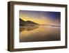 Sunrise over Crescent Beach, Oregon Coast, Pacific Ocean, Pacific Northwest-Craig Tuttle-Framed Photographic Print