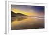 Sunrise over Crescent Beach, Oregon Coast, Pacific Ocean, Pacific Northwest-Craig Tuttle-Framed Photographic Print