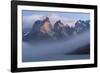 Sunrise over Cuernos Del Paine and Lago Pehoe-G & M Therin-Weise-Framed Photographic Print