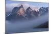 Sunrise over Cuernos Del Paine and Lago Pehoe-G & M Therin-Weise-Mounted Photographic Print