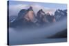 Sunrise over Cuernos Del Paine and Lago Pehoe-G & M Therin-Weise-Stretched Canvas