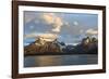 Sunrise over Cuernos Del Paine and Lago Pehoe-G & M Therin-Weise-Framed Photographic Print