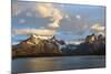 Sunrise over Cuernos Del Paine and Lago Pehoe-G & M Therin-Weise-Mounted Photographic Print