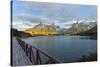 Sunrise over Cuernos Del Paine and Lago Pehoe-G & M Therin-Weise-Stretched Canvas