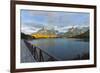 Sunrise over Cuernos Del Paine and Lago Pehoe-G & M Therin-Weise-Framed Photographic Print