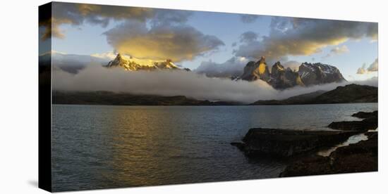 Sunrise over Cuernos Del Paine-G & M Therin-Weise-Stretched Canvas
