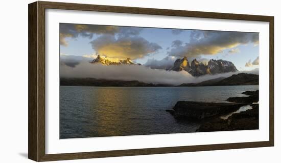 Sunrise over Cuernos Del Paine-G & M Therin-Weise-Framed Photographic Print