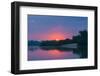 Sunrise over Cuiaba River, Pantanal, Mato Grosso State, Brazil, South America-G&M Therin-Weise-Framed Photographic Print